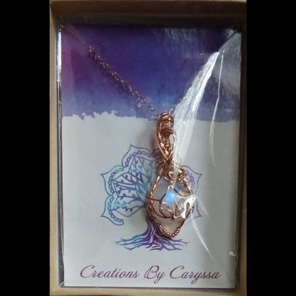 ✨ HP ✨ Handmade 🪷 with Moonstone Necklace 🌙 - Picture 6 of 7